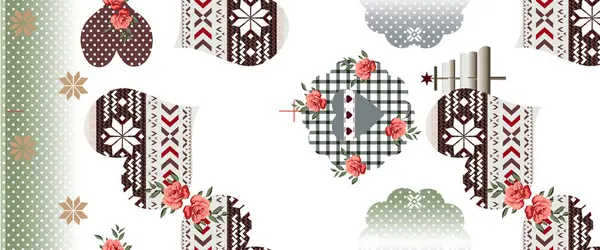 Soyut çiçekler, yapraklar ve meyvelerle renksiz çiçek desenleri. Kırsal vintage biçimi, kaynak biçimi veya duvar kağıtları ile suluboya iz beyaz arkaplanda izole