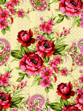 Soyut çiçekler, yapraklar ve meyvelerle renksiz çiçek desenleri. Kırsal vintage biçimi, kaynak biçimi veya duvar kağıtları ile suluboya iz beyaz arkaplanda izole