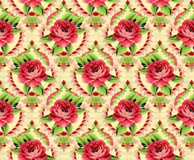 Soyut çiçekler, yapraklar ve meyvelerle renksiz çiçek desenleri. Kırsal vintage biçimi, kaynak biçimi veya duvar kağıtları ile suluboya iz beyaz arkaplanda izole