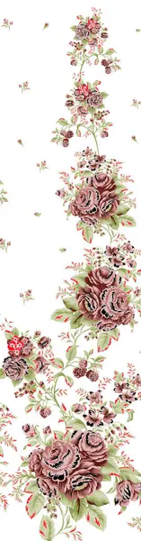 Soyut çiçekler, yapraklar ve meyvelerle renksiz çiçek desenleri. Kırsal vintage biçimi, kaynak biçimi veya duvar kağıtları ile suluboya iz beyaz arkaplanda izole