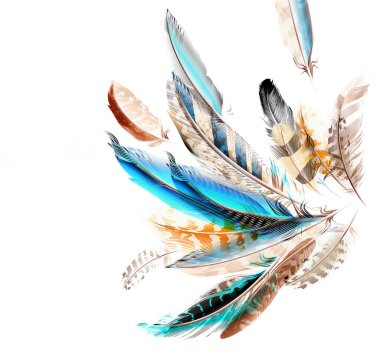 Soyut çiçekler, yapraklar ve meyvelerle renksiz çiçek desenleri. Kırsal vintage biçimi, kaynak biçimi veya duvar kağıtları ile suluboya iz beyaz arkaplanda izole