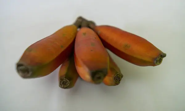 Rode Banaan Fruit Aanwezig Een Groot Deel Van Braziliaans Grondgebied — Stockfoto