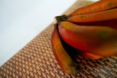 Red banana fruit present in a large part of Brazilian territory clipart