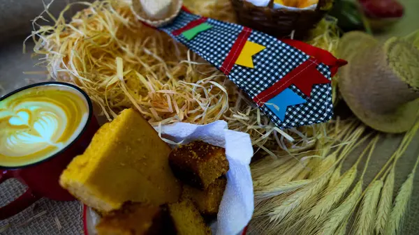 stock image Traditional Items and Food from the Brazilian Festival called Sao Joao