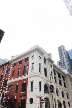 Tai Kwun, Central, Hong Kong- 18 Sep 2024: outdoor past central police station and jail with colonial building architectural style. currently a museum taken in daytime clipart