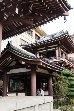 Shofukuji, Fukuoka, Japonya - 4 Kasım 2024: Gokushmachi Mahallesi 'nde bulunan Budist tapınağı