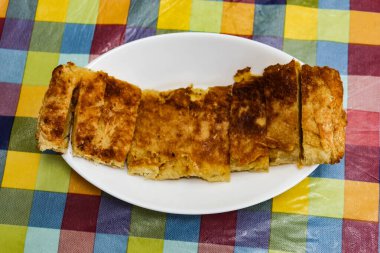 Çin usulü kızartılmış vejetaryen fasulye püresi.