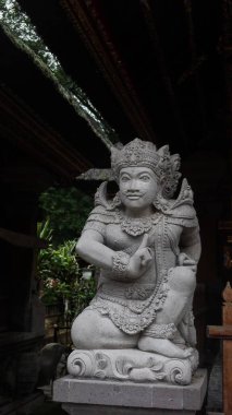 Pura Tirta Empul,Tampaksiring, Ubud, Bali, Indonesia- 19 Aug 2025: spiritual Statue of Hindu goddess- Nusa Penida