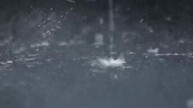 Yağmur Suyu Toprağa Yakından Vuruyor, Sıçrama Oluşturuyor