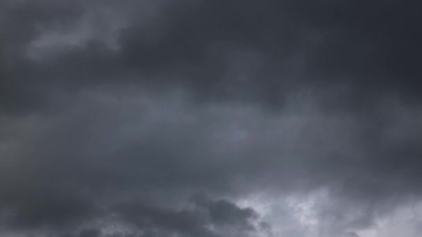 Dark Clouds Time Lapse Overgang Naar Clear Blue Sky Bewerkt — Stockvideo