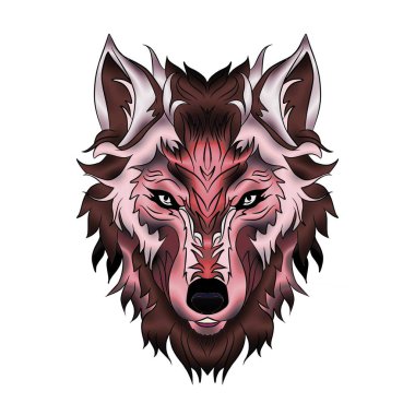 The elegant wolf head logo is suitable for use as logos for communities, organizations and companies operating in sports and esports clipart