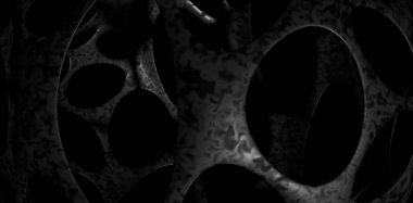 Beyaz arkaplanın 3 boyutlu çizimi