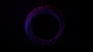 Siyah beyaz neon ışıklı soyut arkaplan