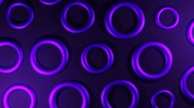 Mor soyut yuvarlak arkaplanın 3 boyutlu görüntüsü