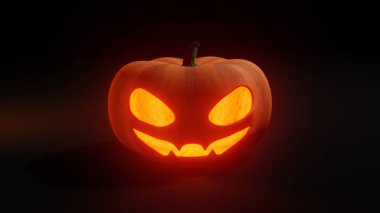 Korkunç cadılar bayramı balkabağı kafalı korkunç yüzlü