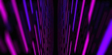 Neon lambalı 3 boyutlu özet arkaplan