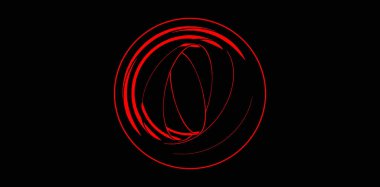 Siyah arkaplanda kırmızı ışık efekti.