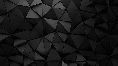 Siyah ve Gri Üçgen Soyut