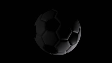 Pürüzsüz ve Modern Estetik Karanlık Futbol Topunun Tasarımı
