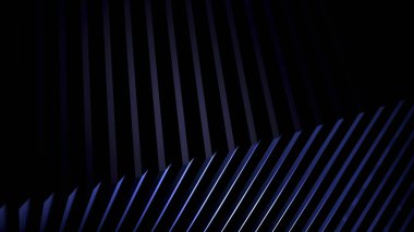 Elektrik Zarafeti: Koyu Mavi Çizgi Soyut