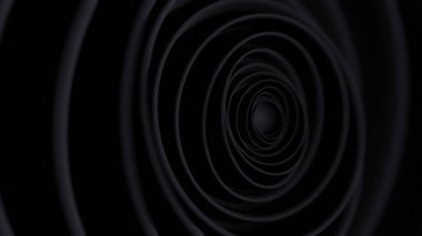 Karanlık bir ortamda dijital tasarım teknikleri ile oluşturulan girdap tünel etkisinin görsel temsili