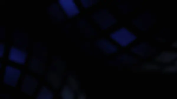 Mystic Geometrics: Dark Blue Cube Abstrac