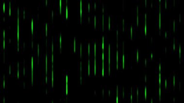 Yeşil Neon Hattı Dikey Düşüyor Gelecek Ayrıntılı Çarpıcı Soyut Tasarım Animasyonu