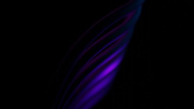 Dinamik mavi ve pembe dalgalı çizgi düz hareket ve ışıldayan etki döngüsü animasyonu