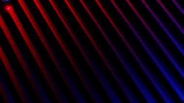 Dinamik kırmızı ve mavi neon çizgi parlayan efekt döngü animasyonuyla kusursuz soyut hareket yaratıyor