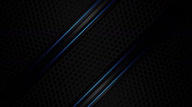 Pürüzsüz Mavi Neon Çizgileri Fütüristik Kombo Örgü Döngüsü Üzerinde Kayıyor