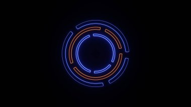 Koyu Geometrik Ağ Özeti Üzerine Lüks Altın Kare Top.