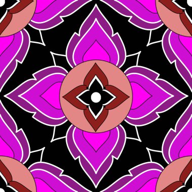 Geometrik Etnik Desen Tasarım Arkaplanı veya Duvar Kağıdı.