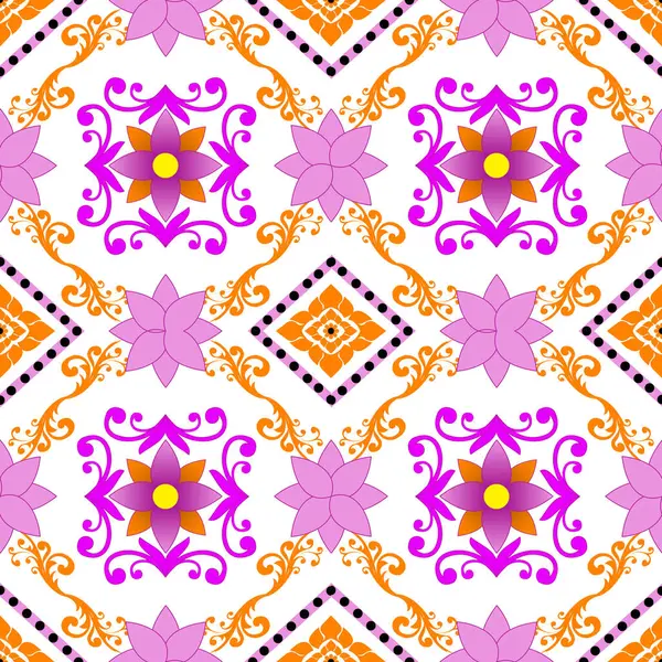 Geometrik Etnik Desen Tasarım Arkaplanı veya Duvar Kağıdı.