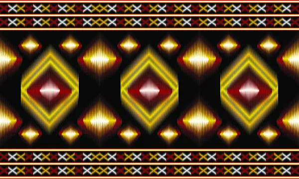 Geometrik Etnik Desen Tasarım Arkaplanı veya Duvar Kağıdı.