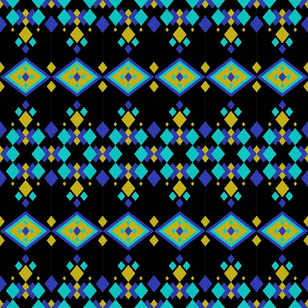 Geometrik Etnik Desen Tasarım Arkaplanı veya Duvar Kağıdı.