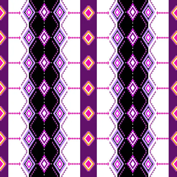 Geometrik Etnik Desen Tasarım Arkaplanı veya Duvar Kağıdı.