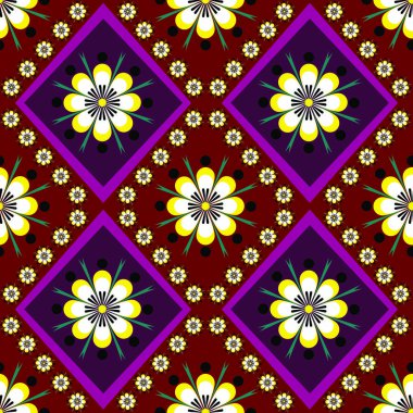 Arkaplan veya duvar kağıdı için soyut etnik geometrik desen tasarımı.