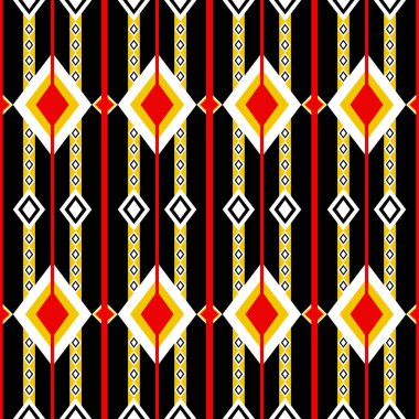 Arkaplan veya duvar kağıdı için soyut etnik geometrik desen tasarımı.