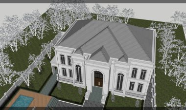 Modern ev tasarımı 3D biçimlendiriliyor