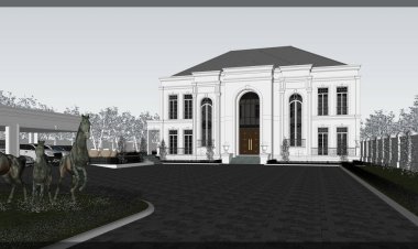 Modern ev tasarımı 3D biçimlendiriliyor