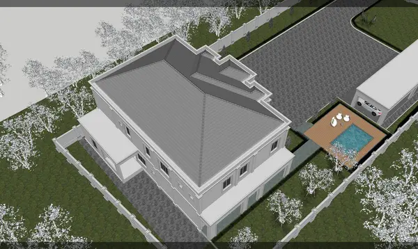 Modern ev tasarımı 3D biçimlendiriliyor