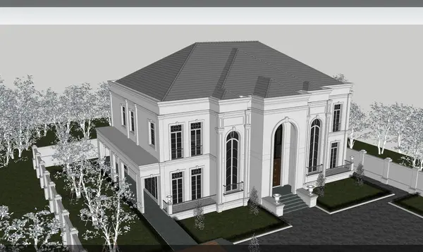 Modern ev tasarımı 3D biçimlendiriliyor