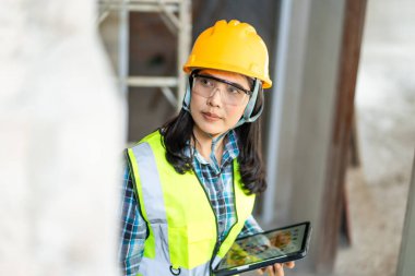 İnşaat güvenliği atölyesi endüstriyel site görüntüsü işçi kentsel çevre yakın çekim profesyonel büyüme