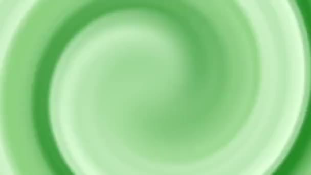 Groene Kleur Abstracte Hypnotische Spiraal Wazig Achtergrond Naadloze Lus Moderne — Stockvideo