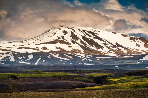 Paisagem Montanha Vulcânica Deserto Remoto Verão Nas Terras Altas Islândia — Fotografia de Stock