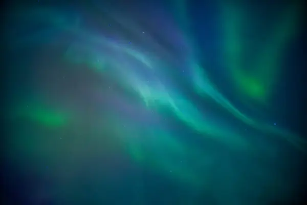 Mística Aurora Boreal Auroras Boreales Brillando Cielo Nocturno Invierno Círculo Imágenes De Stock Sin Royalties Gratis