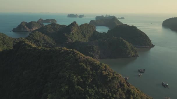 Explore Belleza Natural Cultural Vietnam Través Impresionantes Vistas Aéreas Paisajes — Vídeo de stock