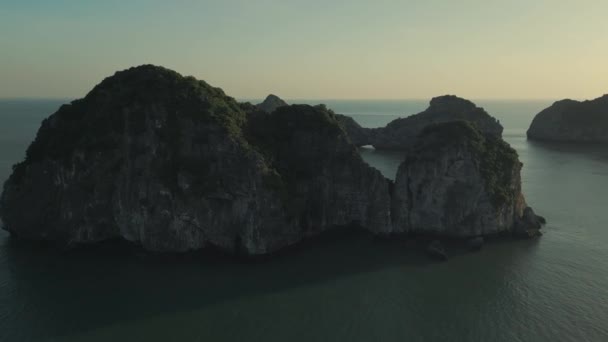 Upplev Nattfiske Nära Cat City Vietnams Long Bay Titta Båtar — Stockvideo