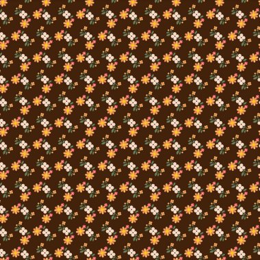 Serbest vektör çiçek deseni tasarımı