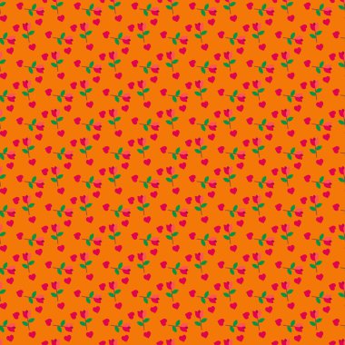 Sevgililer günü çiçek desenleri ve vektör kalp